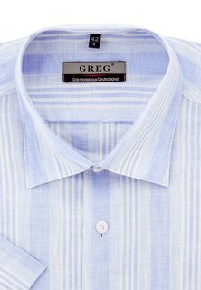 Рубашка мужская Greg 121/301/L/C голубая 42