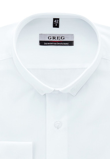 Рубашка мужская Greg 100/139/Z/b белая 44