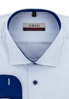 Рубашка мужская Greg 123/111/1050/1_GB голубая 41