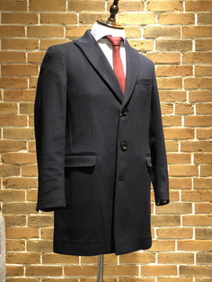 Пальто мужское ALESSANDRO DELL`ACQUA AD1311 / T3077 черные 46 IT