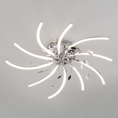 Потолочный светильник с подсветкой и пультом управления 90125/10 хром Eurosvet