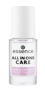 Базовое и верхнее ухаживающее покрытие essence "всё в одном" all in one care multitalent