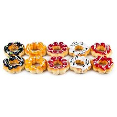 Магниты для холодильника ElffDecor Пончики (набор - 12 шт), 6 см