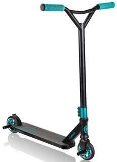 Трюковой самокат Globber GS 720° чёрно-зелёный