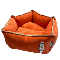 Лежак для животных FOXIE Colour Звезда 51х51х22см оранжевый