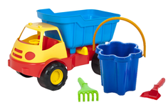 Игровой набор ZEBRATOYS автомобиль самосвал ACTIVE + Песочный набор Цветок