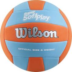 Мяч волейбольный Wilson Super Soft Play 2017, 5, оранжевый, любительский, машинная сшивка
