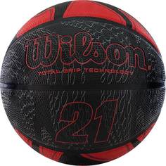 Мяч баскетбольный Wilson 21 Series WTB2103, 7, красный, любительский, клееный