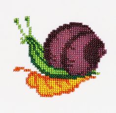 Набор для вышивания бисером Бисеринка Улитка, 9*10 см 549642