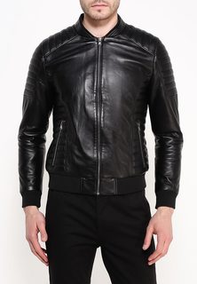 Кожаная куртка мужская Mondial DK-879 черная 52 EU