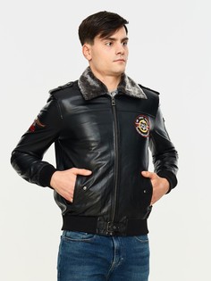 Кожаная куртка мужская Mondial E-PILOT черная 48 EU