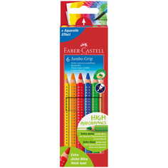 Карандаши цветные. Faber-Castell. Jumbo Grip. 6 цветов. Трехгранные