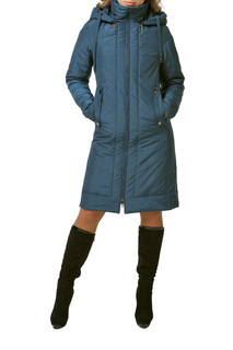 Пуховик-пальто женский DizzyWay 19319 синий 64 RU