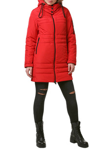 Пуховик-пальто женский DizzyWay 19310 красный 62 RU