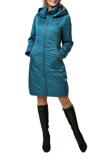 Пуховик-пальто женский DizzyWay 19311 зеленый 46 RU