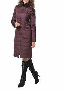 Пуховик-пальто женский DizzyWay 20108 фиолетовый 58 RU