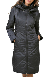 Пуховик-пальто женский DizzyWay 19311 синий 46 RU