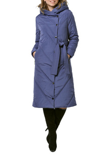 Пуховик-пальто женский DizzyWay 19312 синий 54 RU