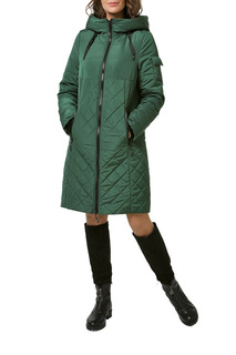 Пуховик-пальто женский DizzyWay 19317 зеленый 42 RU