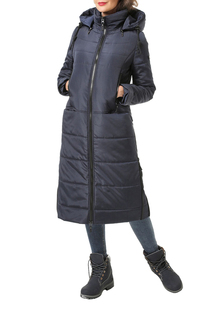 Пуховик-пальто женский DizzyWay 19404 синий 44 RU