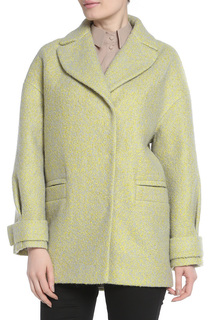 Пальто женское Анора А-793 зеленое 44 RU