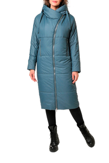 Пуховик-пальто женский DizzyWay 19417 зеленый 42 RU