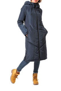Пуховик-пальто женский DizzyWay 19410 синий 44 RU