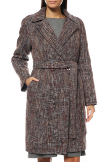 Пальто женское Анора А-786/ТВ коричневое 44 RU