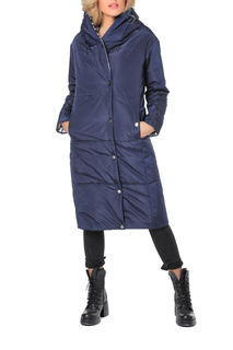 Пуховик-пальто женский DizzyWay 19426 синий 54 RU