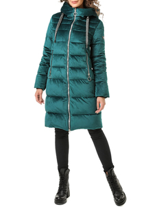 Пуховик-пальто женский DizzyWay 19430 зеленый 58 RU
