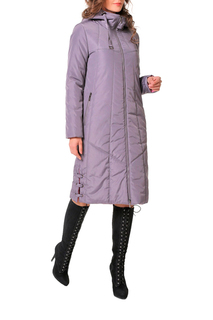 Пуховик-пальто женский DizzyWay 19410 фиолетовый 62 RU