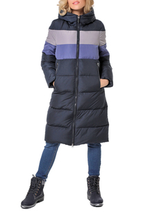 Пуховик-пальто женский DizzyWay 19432 синий 60 RU