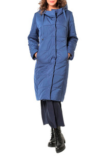 Пуховик-пальто женский DizzyWay 19419 синий 48 RU