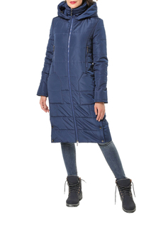 Пуховик-пальто женский DizzyWay 19402 синий 54 RU
