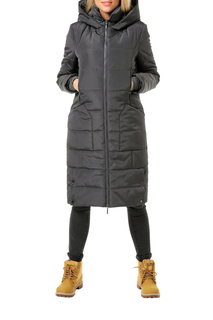 Пуховик-пальто женский DizzyWay 19402 серый 60 RU