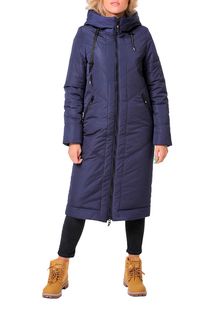 Пуховик-пальто женский DizzyWay 19407 синий 52 RU