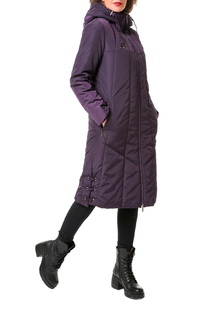 Пуховик-пальто женский DizzyWay 19410 фиолетовый 52 RU