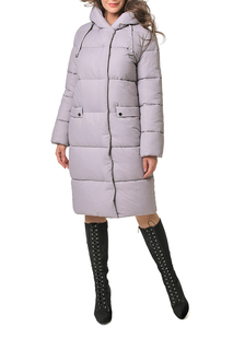 Пуховик-пальто женский DizzyWay 19431 фиолетовый 46 RU
