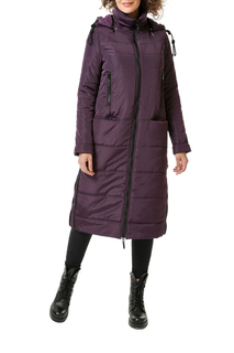Пуховик-пальто женский DizzyWay 19404 фиолетовый 58 RU