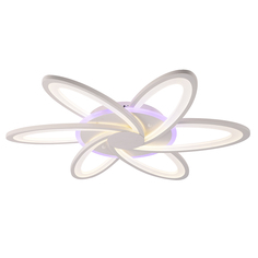Светодиодная люстра 10014/6 WHT (BL+YL) 144W+28W RGB Profit Light