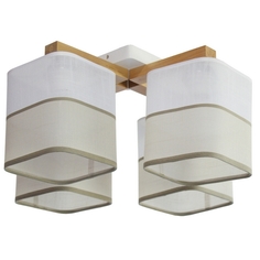 Люстра потолочная Дубравия Надя E27 IP20 60 Вт белый (217-51-24)