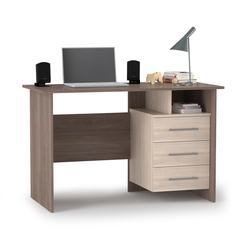 Стол письменный с ящиками Mobi Брайтон 2011 ясень шимо тёмный/ясень шимо светлый