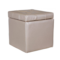 Пуф Квадро с ящиком свутло-бежевый Шарм Дизайн