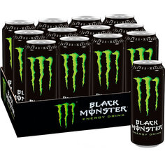 Энергетический напиток BLACK MONSTER 449 мл коробка 12 штук