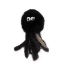 Игрушка для кошек GoSi Осьминог, натуральная норка, 6 см