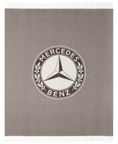 Плед Mercedes Blanket, Herringbone, Dark Brown / Off-white, артикул B66041560