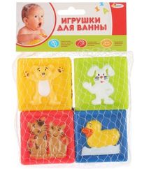 Набор для ванны Играем вместе Кубики с животными, LXN-2-4