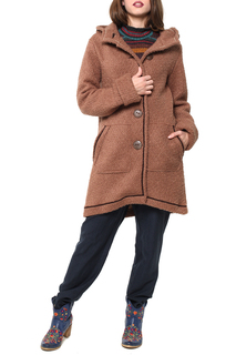 Пальто женское KATA BINSKA POLA 180309 коричневое 46 EU