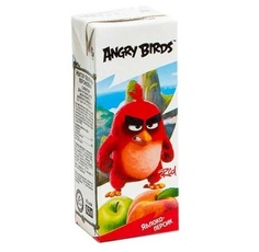 Нектар Angry birds с мякотью яблоко, персик 0.2 л