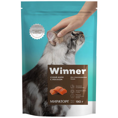 Сухой корм для стерилизованных кошек Winner, с лососем, 190 г